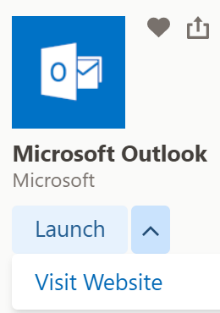 Outlook image on myapps