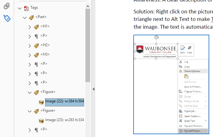 An image showing how the image tag corresponds to an image