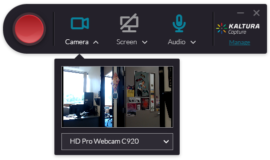 An image showing that the recording include a camera is the video source recording with only webcam as the source (with and without audio)