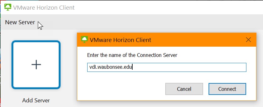 Adding Server Screenshot