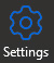 The settings button with a gear icon