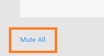 The text: 'Mute All' on the Zoom control panel.