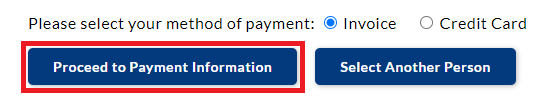 Click the 'Invoice' radio button and proceed