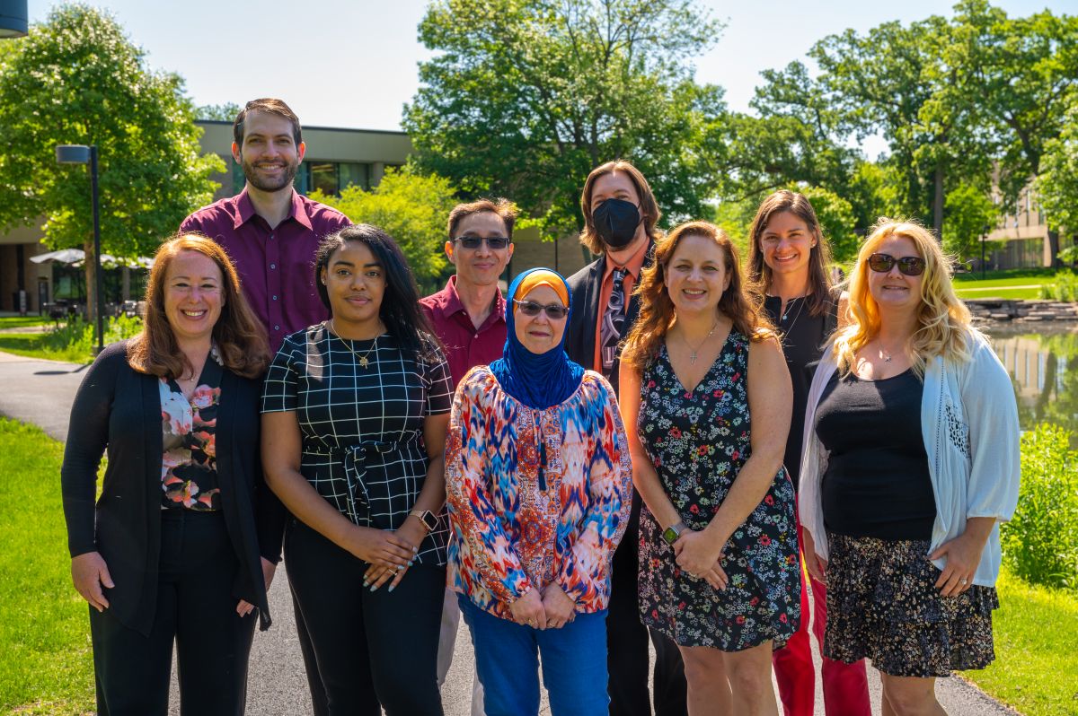 An outdoor group photo of the FDAE team