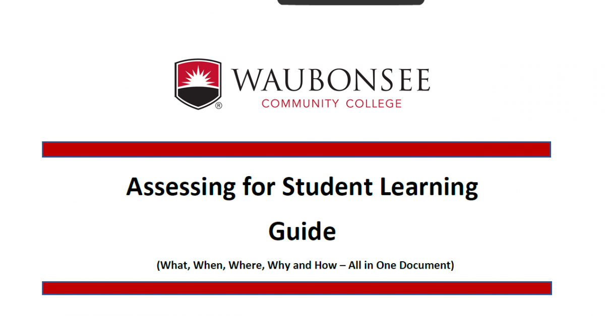 Picture of Assessing for Student Learning Guide