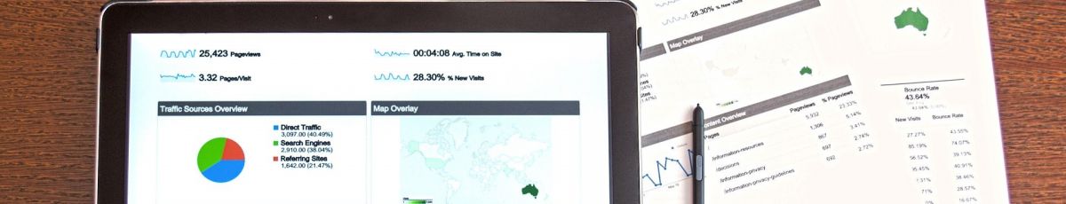 a data analysis on a tablet