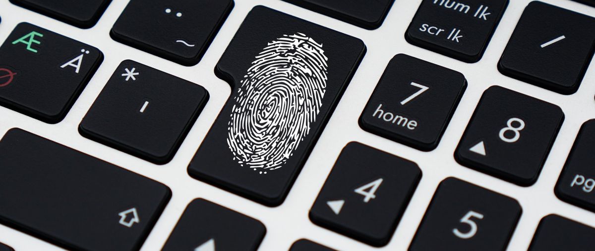 a keyboard fingerprint scanner