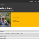 A screenshot of Amy Chaaban's web page