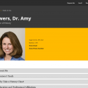 A screenshot of Amy Powers' web page