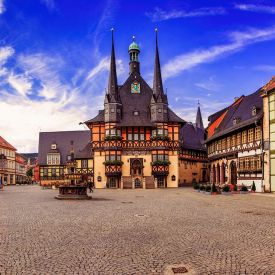 The center of a town hall