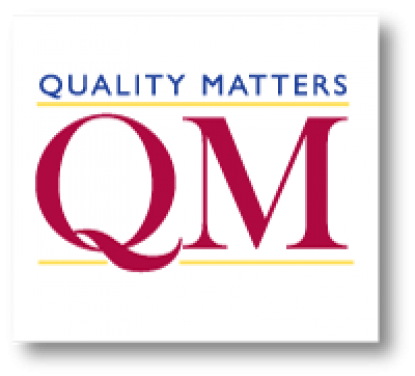 Quality Matters company logo in red, gold and blue