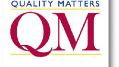 Quality Matters company logo in red, gold and blue